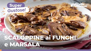 SCALOPPINE di PETTO di POLLO ai FUNGHI PORCINI e MARSALA un secondo originale sfizioso e facile 🍗🍷 [upl. by Sidnarb]