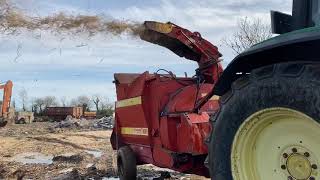 Teagle Tomahawk 8080 bale Shredder [upl. by Floro]