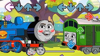 FNF NEW FAT Thomas Engine VS OLD Thomas Railway Can Can  Friday Night Funkin [upl. by Einnig519]