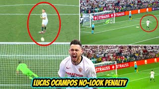 Sevillas Lucas Ocampos Took a Nolook Penalty in Europa League Final It Was Outrageous [upl. by Ogden]