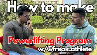 4 Best Powerlifting Training split  how to design wfreakathlete [upl. by Jemma]