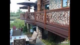 Best Log Home Railing [upl. by Stenger]