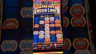 Ultra Hot Mega Link High Limit Slot 10 Bet Bonus [upl. by Kyrstin]