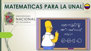 Temas que estudiar de Matemáticas para el examen de la UNAL [upl. by Goodrich312]