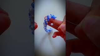 Handmade jewelry Full tutorial on my channel making trending ytshorts beads [upl. by Lennod]