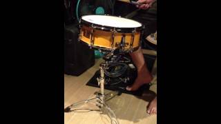 Pork Pie Snare 14x55quot maple 8 plytest1 [upl. by Cass898]