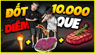 VLOG  Phá 10000 Que Diêm Của  Đức Mõm  Để Nướng Thịt Bò Siêu Cayy  Và Cái Kết [upl. by Goodill]