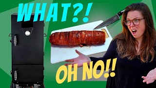 Venison Backstrap Wrapped in Bacon Recipe  Stuffed Venison Loin  Propane Smoker Beginner [upl. by Nenney]