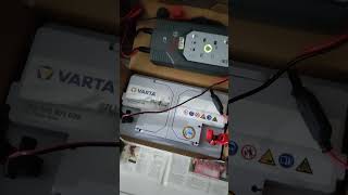 Recharge VARTA AGM battery with Bosch C7 charger before installing into the car [upl. by Susi111]