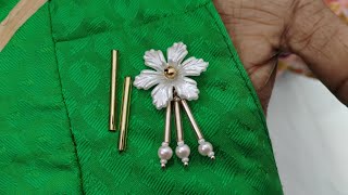 Brooches flower design brooches broochhandmade trending viralvideo love trendingvideo [upl. by Zimmer]