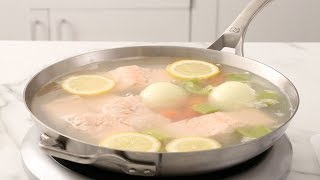 Simple Poached Salmon Martha Stewart [upl. by Walford944]