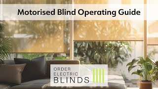 OneTouch Motorised Blind Operating Guide  Order Electric Blinds [upl. by Azilef]