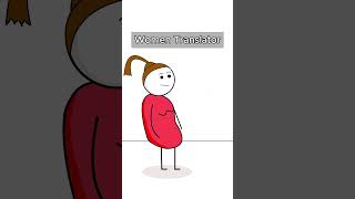 Women Translator animation funny jokes animationmeme [upl. by Munmro168]