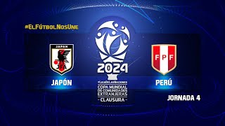 🏆𝗖𝗠𝗖𝗘𝗰𝗹𝗮𝘂𝘀𝘂𝗿𝗮𝟮𝟰  🎫 𝗝𝗢𝗥𝗡𝗔𝗗𝗔 4  🎫 𝗠𝗮𝘁𝗰𝗵 26  JAPON vs PERU [upl. by Ennayhc]