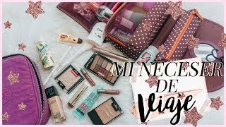 ¿Qué llevo en mi neceser de viaje ♡  Maquillaje y aseo personal  Nati Aristi [upl. by Anirtac]