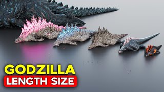 GODZILLA Length Size Comparison  Minilla vs Godzilla Earth [upl. by Roee]