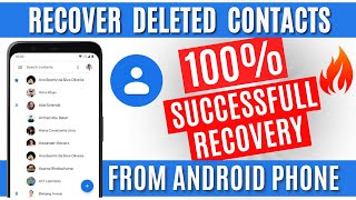 how to recover deleted contacts from android phone 2022 restore deleted contacts in android phone [upl. by Francisco150]