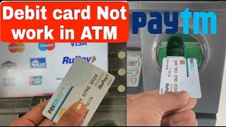 PAYTM Visa Debit Card Not Working in Some ATM  Full Review ll Da Secret Review [upl. by Oecam]