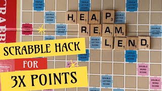 Get 3x the Points in Scrabble by Spelling Multiple Words Intermediate Scrabble Strategies [upl. by Aitnohs]