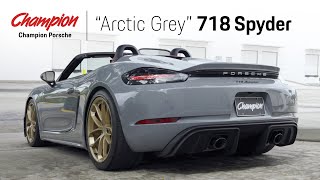 Champion Porsche  718 Spyder in Arctic Grey [upl. by Thisbee]