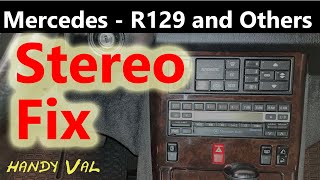 Mercedes Benz Original Becker Stereo Radio Fix on R129 and Others [upl. by Nnylyak]