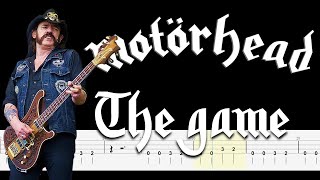 Motörhead – The Game 🔴Bass Tabs  Notation ChamisBass chamisbass motorheadbass basstabs [upl. by Pegeen851]