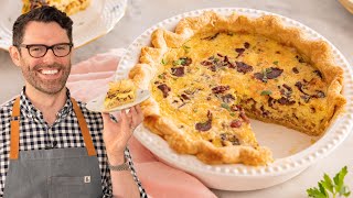 Delicious Quiche Lorraine Recipe [upl. by Shalom]