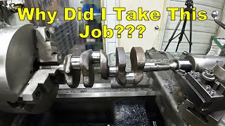 Modifying the Output Shaft on a Crankshaft  Turning A Taper amp Cutting a Woodruff Key [upl. by Kcirrag]