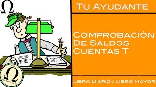 Saldos deudor o acreedor de CuentasT  Ejercicio Libro Diario amp Mayor 1 [upl. by Elocan641]