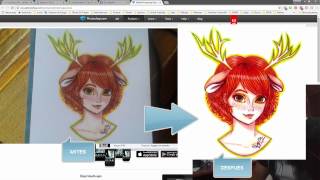 Tutorial cómo fotografiar y retocar un dibujo hecho a mano con Photoshop [upl. by Denys]