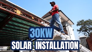 30kw Solar Installations How to parallel inverters [upl. by Rramel]