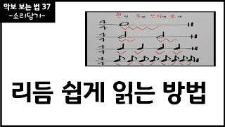 리듬 쉽게 읽는 방법  기초 리듬 읽기  악보보는법  음악이론 [upl. by Cohligan]