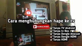 Cara menghubungkan hp ke layar tv  gampang pake dlna [upl. by Yllac]