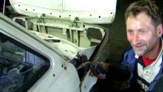 Welding maluch fiat 126 with lambo doors lamborghini [upl. by Eelrebma]