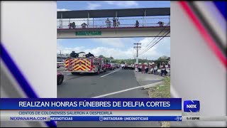 Realizan honras fúnebres de Delfia Cortés en Colón [upl. by Ainoval83]