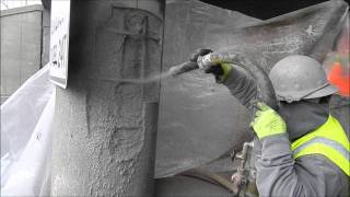 Phoscrete SG Dry Shotcrete Fast Gunite Concrete Repair [upl. by Schmeltzer]