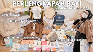 perlengkapan bayi newborn 20212022  total BUDGET yang dikeluarkan 💰💵 [upl. by Atsirtal954]