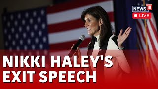 LIVE  Nikki Haley Donald Trump’s Sole Rival in Republican Primaries To Exit US Presidential Race [upl. by Hamil]