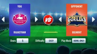 Rajasthan Vs Gujarat CRICKET Match Gameplay With Facecam in Hindi [upl. by Carlyle]