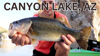 KAYAK bass fishing Canyon Lake AZ [upl. by Aicen]