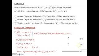 Equation dune droiteeb9 Ex45 [upl. by Ecille463]