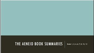 Virgils Aeneid  Summary Part 2 [upl. by Hermon]