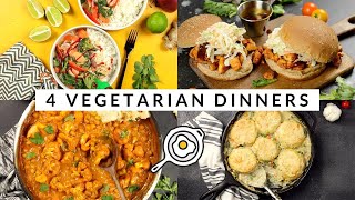 4 Easy Vegetarian Dinners [upl. by Mylan]