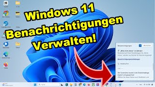 Windows 11 Benachrichtigungen deaktivieren amp aktivieren  Anleitung [upl. by Pegg]