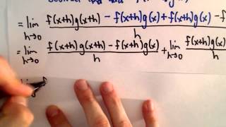 Proof of the Product Rule from Calculus [upl. by Aeret]