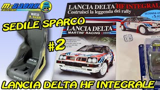 MODELLINO LANCIA DELTA MARTINI RACING HACHETTE N2 SEDILE SPARCO MIKI BIASIONUNBOXING EDICOLA [upl. by Ogilvy]