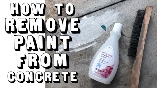 How to Remove Paint from Concrete [upl. by Lael]