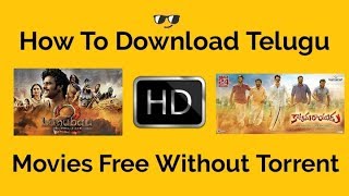 How To Download Telugu HD Free Movies  Without Torrent  Two Tech [upl. by Ahseikal]