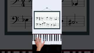 Sight Reading Piano Bass Clef Challenge 🤔 🎵 pianotutorial [upl. by Rez]