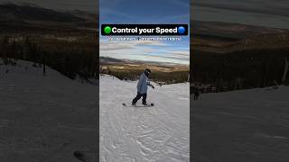 Control your Speed while Snowboarding snowboard snowboarding [upl. by Ahsiad]